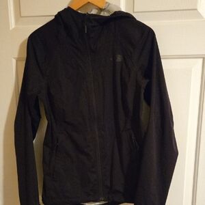 The North Face Black Jacket. Nylon.  Hooded. Dryvent. Size Small.